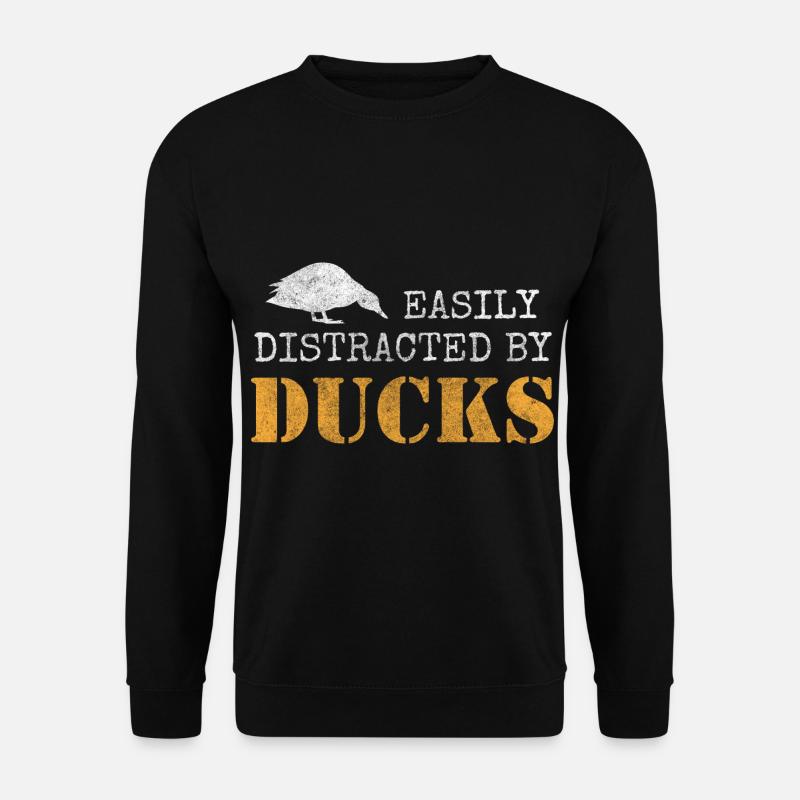 Ente Quack Tiere - Unisex Pullover - Schwarz