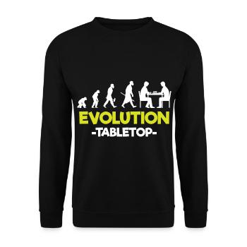 Figurine de jeu de dés sur table - Sweat-shirt Unisexe - noir - Devant - Alina (178cm) & Michal (187cm)