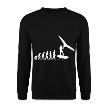 Evolution du Wingfoil - Sweat-shirt Unisexe - noir - Devant - Alina (178cm) & Michal (187cm)