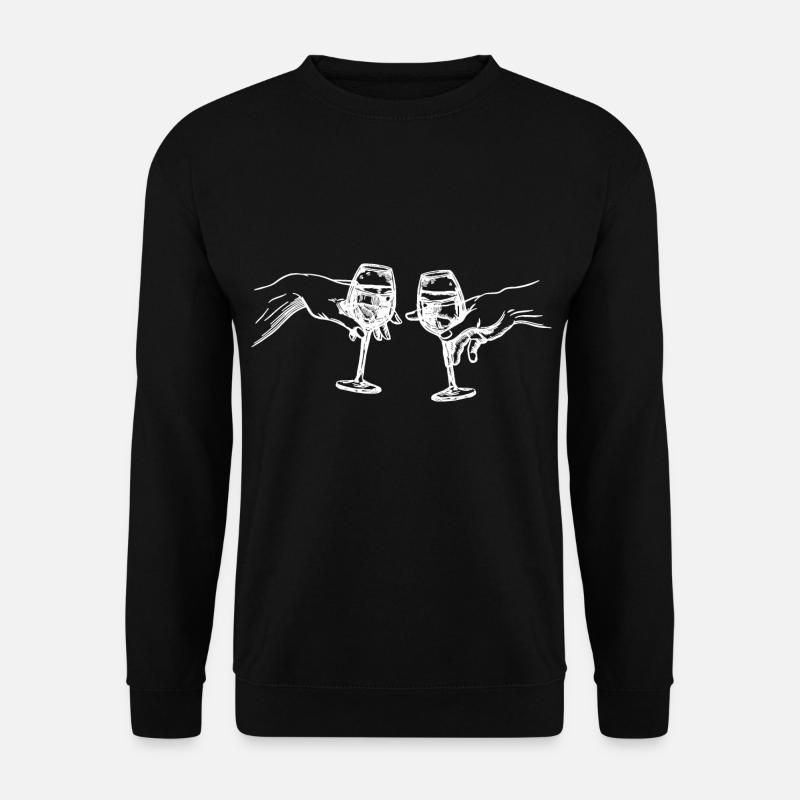 Wine Creation Adams Wine Lovers - Unisex Sweatshirt - black