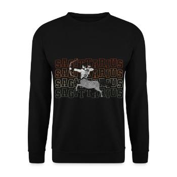 Horoscope Zodiac Symbol Star - Unisex Sweatshirt - black - Front - Alina (178cm) & Michal (187cm)