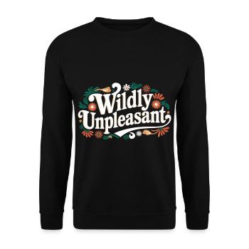 Wildly Unpleasant 9 - Unisex Pullover - Schwarz - Vorne - Alina (178cm) & Michal (187cm)