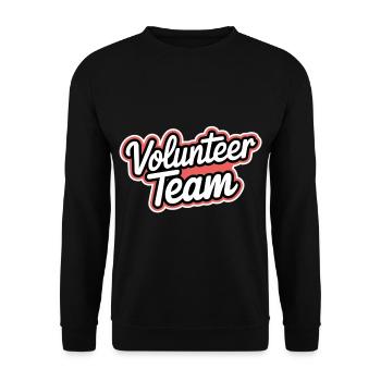 Volunteer Team 15 - Unisex Pullover - Schwarz - Vorne - Alina (178cm) & Michal (187cm)