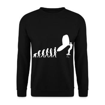 Wingsurf Evolution - Unisex Sweatshirt - black - Front - Alina (178cm) & Michal (187cm)