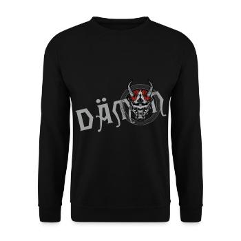 devil satan demon horns hell Demon inside - Unisex Sweatshirt - black - Front - Alina (178cm) & Michal (187cm)