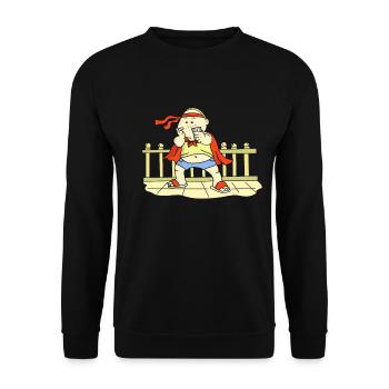 Super photo man - Sweat-shirt Unisexe - noir - Devant - Alina (178cm) & Michal (187cm)