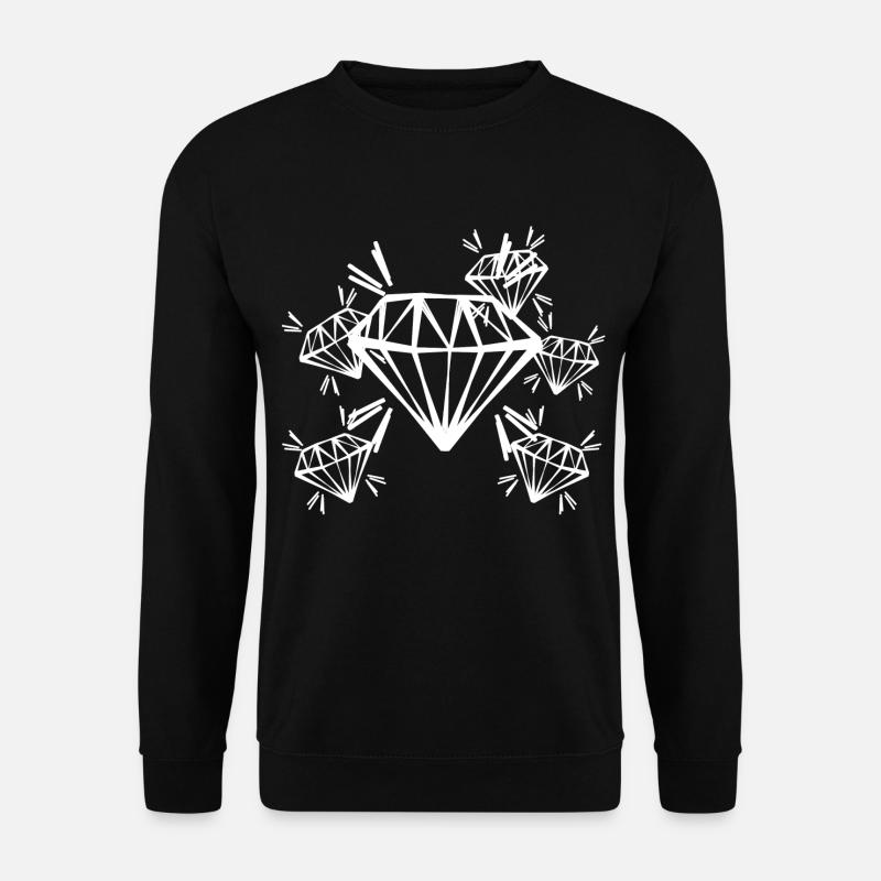 diamant - Sweat-shirt Unisexe - noir