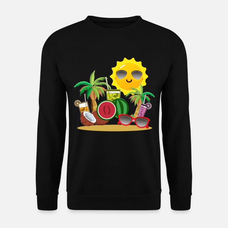 Fête de vacances d'été au soleil - Sweat-shirt Unisexe - noir