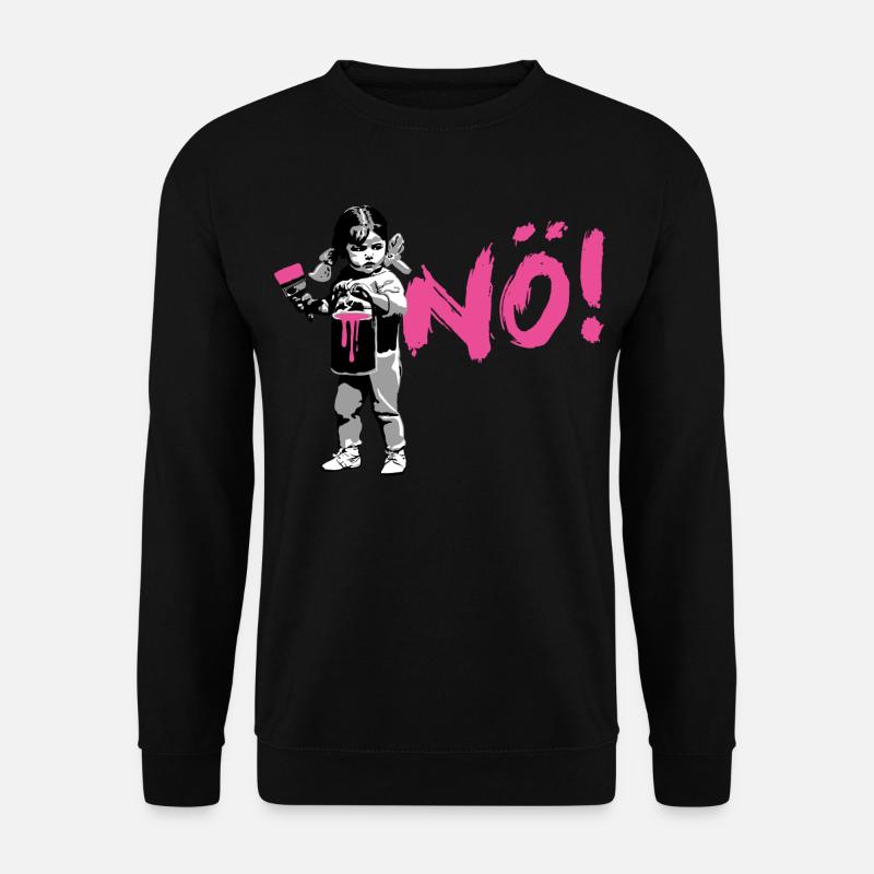 Girlpower Protest-Shirt NÖ! - Unisex Pullover - Schwarz