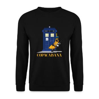 Banana Cop Copacabana Police Brazil Gift - Unisex Sweatshirt - black - Front - Alina (178cm) & Michal (187cm)