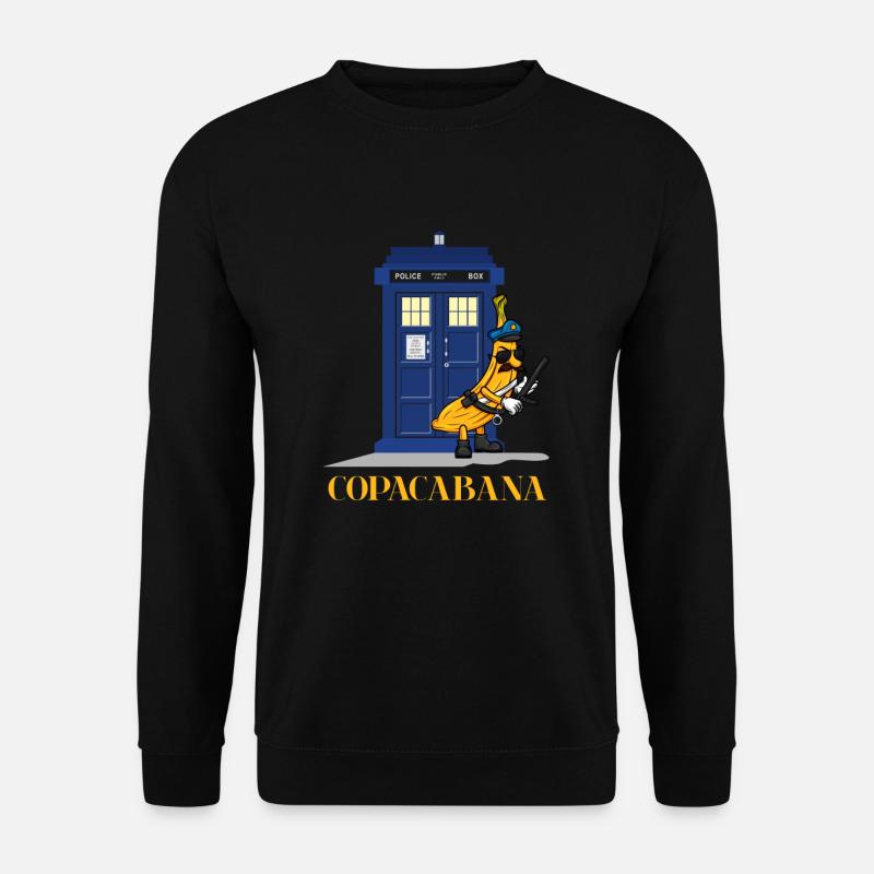 Banana Cop Copacabana Polizei Brasilien Geschenk - Unisex Pullover - Schwarz