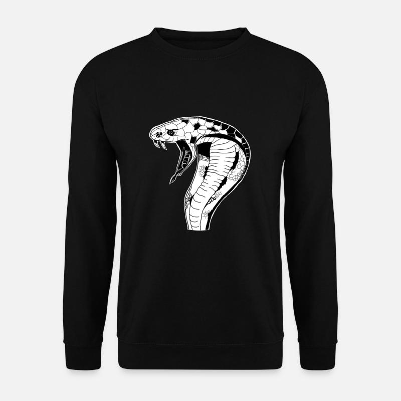 Schlange. Coole Geschenkidee - Unisex Pullover - Schwarz