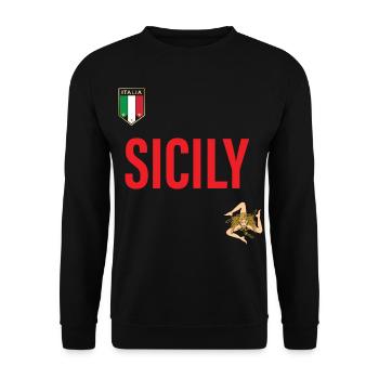 Sicily Jersey - Unisex Sweatshirt - black - Front - Alina (178cm) & Michal (187cm)