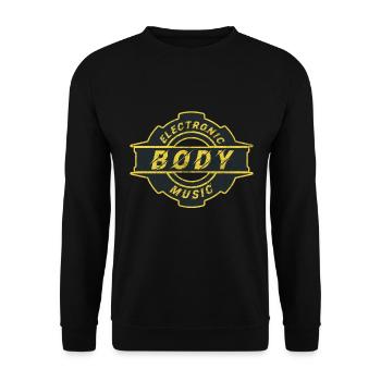 EBM Electronic Body Music Industrial Metal Techno - Sweat-shirt Unisexe - noir - Devant - Alina (178cm) & Michal (187cm)