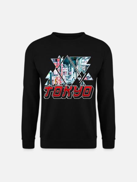 Tokio Tokyo Japan Asien Asia Stadt Skyline Schrift - Unisex Pullover - Schwarz