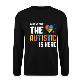 Autismus Geschenk Autist Asperger ADHS Autism - Unisex Pullover - Schwarz - Vorne - Alina (178cm) & Michal (187cm)
