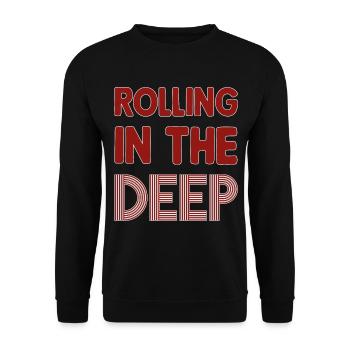 Rolling in the Deep - Sweat-shirt Unisexe - noir - Devant - Alina (178cm) & Michal (187cm)