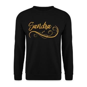 Sandra - Unisex Pullover - Schwarz - Vorne - Alina (178cm) & Michal (187cm)
