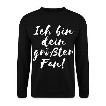 Fan Shirt - Unisex Pullover - Schwarz - Vorne - Alina (178cm) & Michal (187cm)