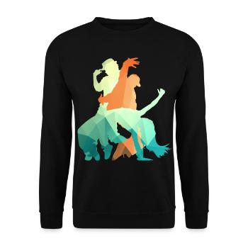 Hip Hop Dance Mädchen - Unisex Pullover - Schwarz - Vorne - Alina (178cm) & Michal (187cm)