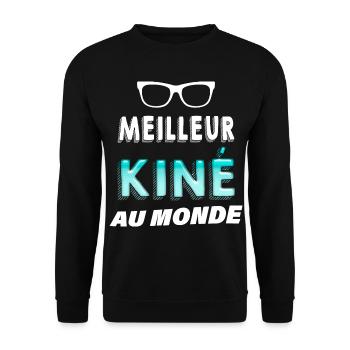 Meilleur kiné au monde C'est Mon Kiné - Sweat-shirt Unisexe - noir - Devant - Alina (178cm) & Michal (187cm)