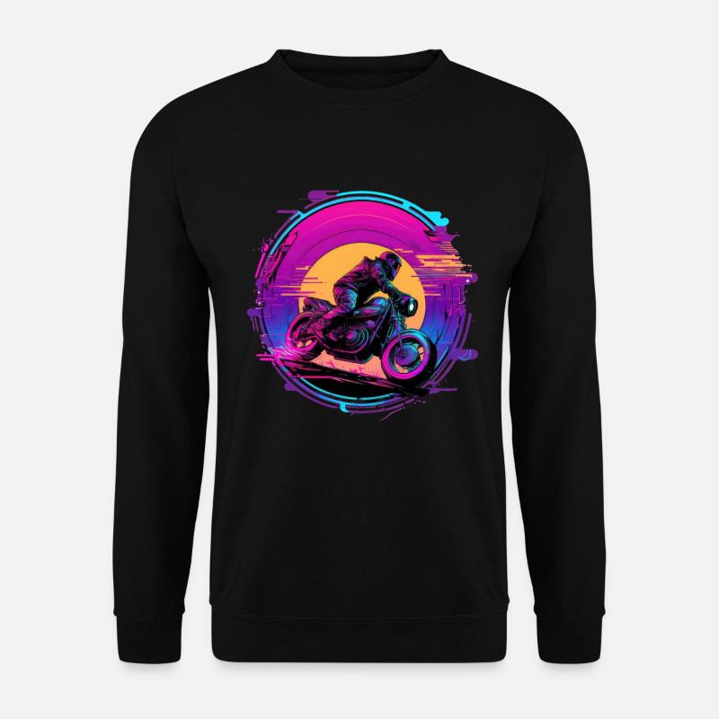 Motorrad Motorbike - Unisex Pullover - Schwarz