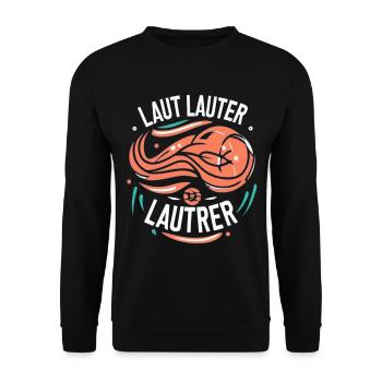 Vector TShirt Football Design Text Kaiserslautern - Unisex Pullover - Schwarz - Vorne - Alina (178cm) & Michal (187cm)