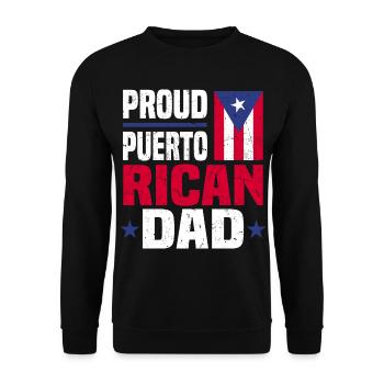Puerto Rico Geschenkidee | Puerto Ricaner Heimat - Unisex Pullover - Schwarz - Vorne - Alina (178cm) & Michal (187cm)