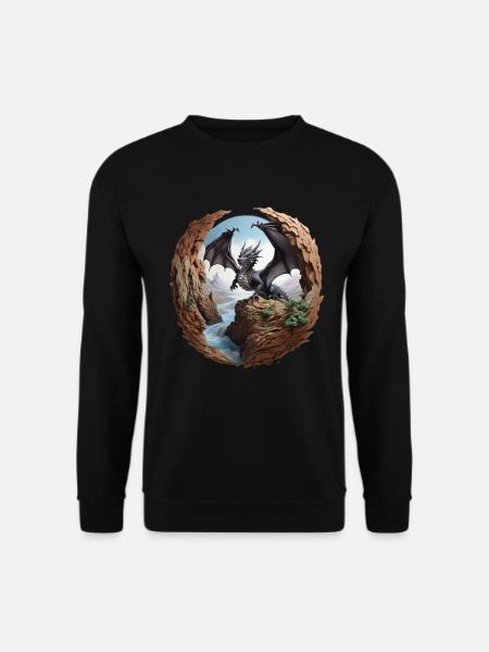 dragon - Sweat-shirt Unisexe - noir