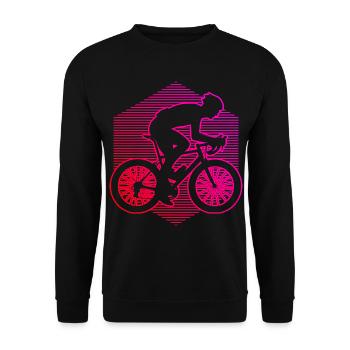Road Bike Road Cycling Road Bike Road Cyclist - Unisex Sweatshirt - black - Front - Alina (178cm) & Michal (187cm)