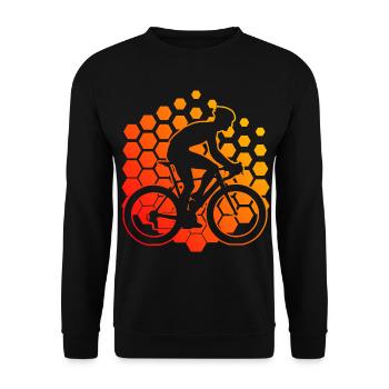 Vélo de route Vélo de route femme Vélo de route homme - Sweat-shirt Unisexe - noir - Devant - Alina (178cm) & Michal (187cm)