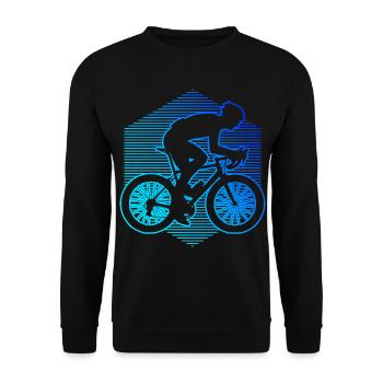 Damen Rennrad Rennradfahrer Rennradfahren - Unisex Pullover - Schwarz - Vorne - Alina (178cm) & Michal (187cm)