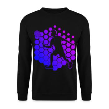 Joueurs de badminton Badminton Hommes - Sweat-shirt Unisexe - noir - Devant - Alina (178cm) & Michal (187cm)