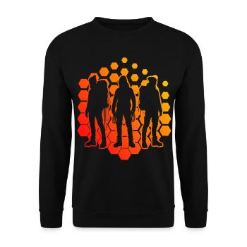 Bloc Grimpeur Escalade Hommes - Sweat-shirt Unisexe - noir - Devant - Alina (178cm) & Michal (187cm)