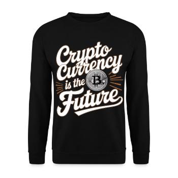 Cryptocurrency Is The Future 17 - Unisex Pullover - Schwarz - Vorne - Alina (178cm) & Michal (187cm)