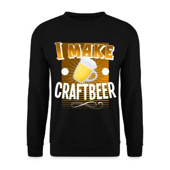 Bière artisanale - Sweat-shirt Unisexe - noir - Devant - Alina (178cm) & Michal (187cm)