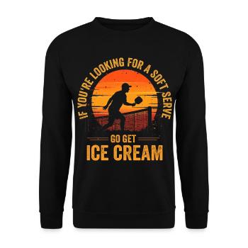 Pickleball Art For Men Women Pickleball Player - Sweat-shirt Unisexe - noir - Devant - Alina (178cm) & Michal (187cm)