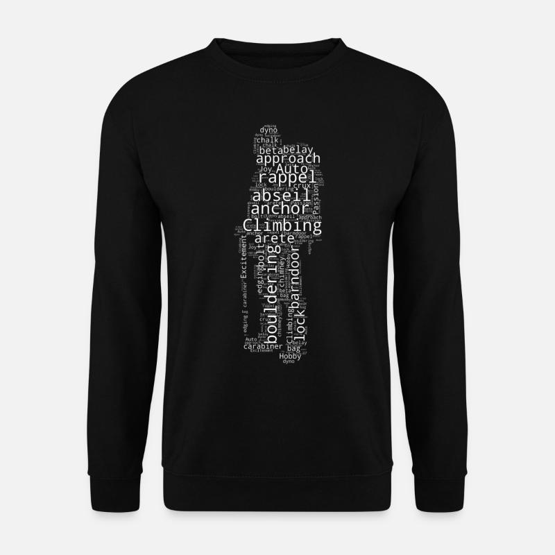 Boulder Bouldering Climber Climber Climbing - Unisex Sweatshirt - black