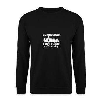 Discgolf Disc Golf Frisbeescheibe discgolfer - Unisex Sweatshirt - black - Front - Alina (178cm) & Michal (187cm)