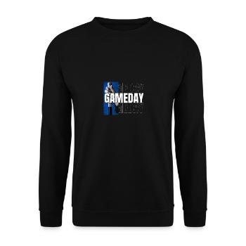Joueur de hockey sur glace Maillot de hockey sur glace Cadeau - Sweat-shirt Unisexe - noir - Devant - Alina (178cm) & Michal (187cm)