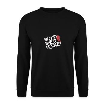 Ice Hockey Player Ice Hockey Jersey Gift - Unisex Sweatshirt - black - Front - Alina (178cm) & Michal (187cm)