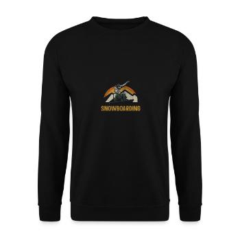 Snowboarder Snowboardfahrer snowboardfahren - Unisex Pullover - Schwarz - Vorne - Alina (178cm) & Michal (187cm)