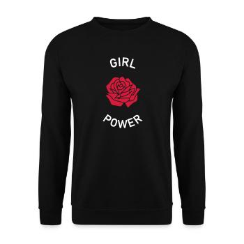 Girl Power - Sweat-shirt Unisexe - noir - Devant - Alina (178cm) & Michal (187cm)