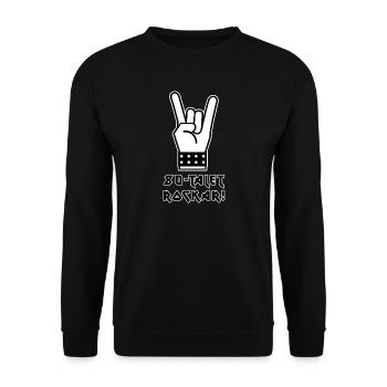 Roches des années 80 - Sweat-shirt Unisexe - noir - Devant - Alina (178cm) & Michal (187cm)