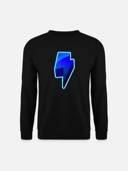 NeonBlitz Lightning Graphic Blue - Unisex Sweatshirt - black