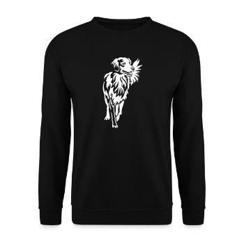 Duck tolling Retriever "Black Edition" - Unisex Sweatshirt - black - Front - Alina (178cm) & Michal (187cm)
