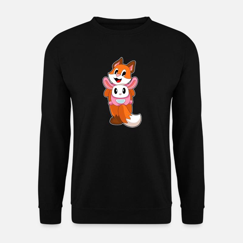 Fuchs Hase Tasche - Unisex Pullover - Schwarz