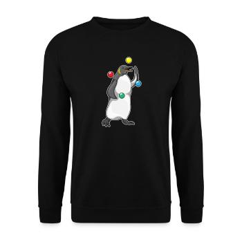 Jongleur pingouin jongleur jongleur - Sweat-shirt Unisexe - noir - Devant - Alina (178cm) & Michal (187cm)