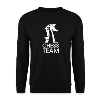 Équipe d’échecs Horse Knight Club Club Team - Sweat-shirt Unisexe - noir - Devant - Alina (178cm) & Michal (187cm)