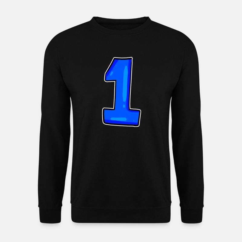 1 bleu - Sweat-shirt Unisexe - noir
